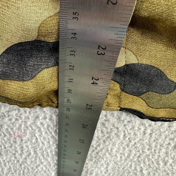 Body Central Womens Top Medium Green Camo Sleeveless Button Front Shirt Blouse - Picture 10 of 10